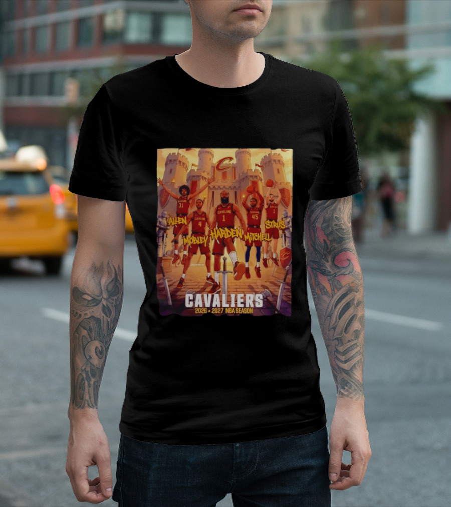 Cleveland Cavaliers 2026 2027 NBA Season Harden Mitchell Mobley Allen Strus Basketball Team Cavaliers T-Shirt