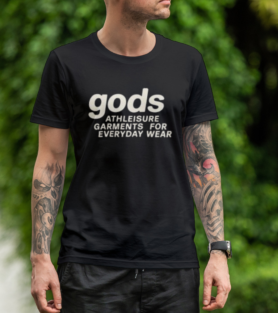 Gods Athleisure Garments Zipper Black Everyday Wear T-Shirt