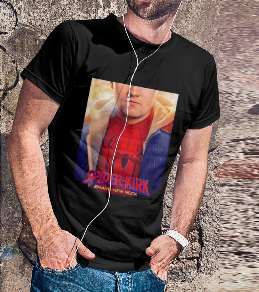 Spider Kirk Brand New Neck Spider Man X Charlie Kirk T-Shirt