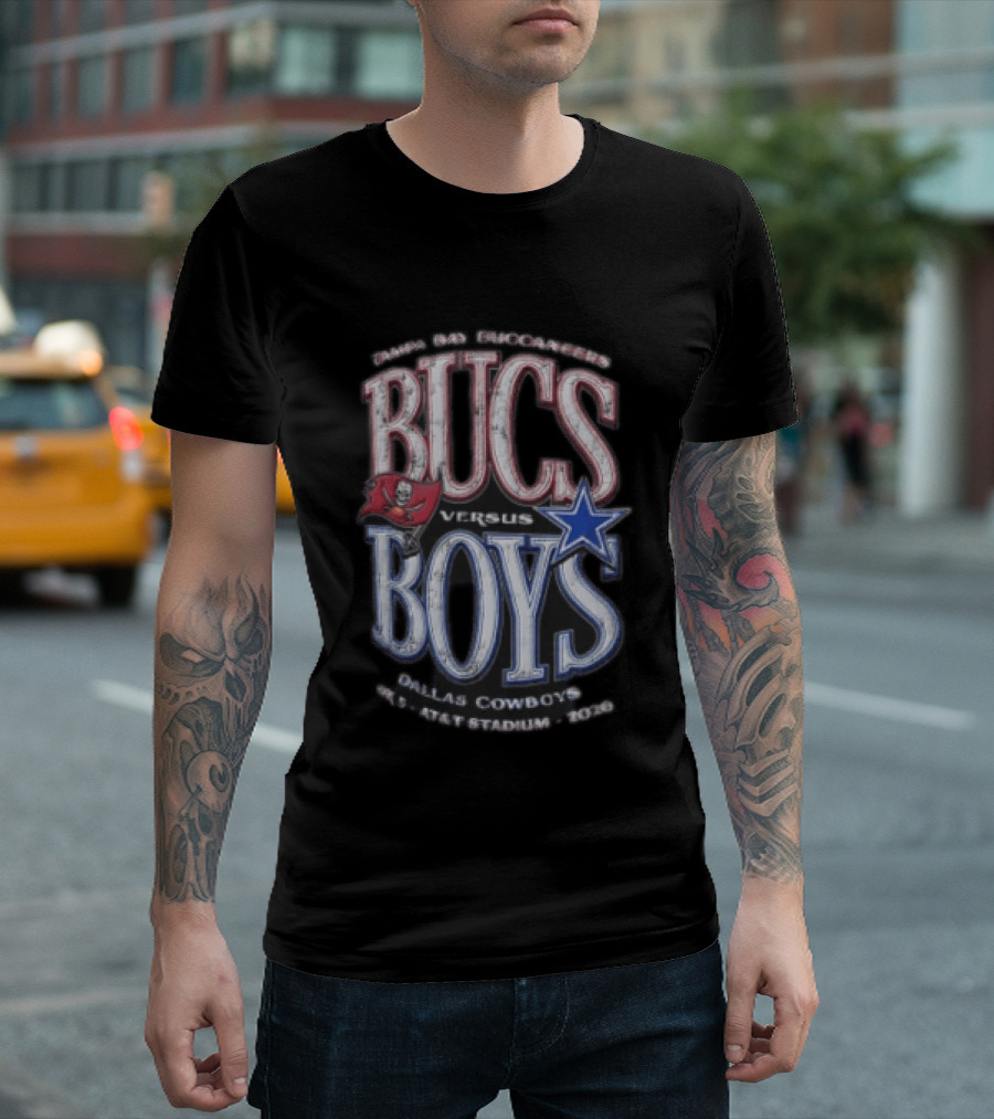 Tampa Bay Buccaneers Dallas Cowboys Bucs Versus Boys AT&T Stadium 2023 T-Shirt