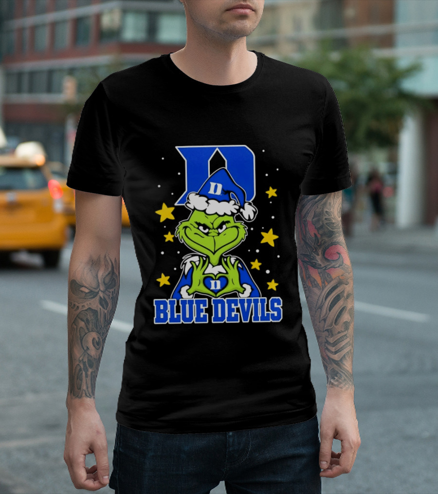 Grinch Christmas Duke Blue Devils NCAA T-Shirt