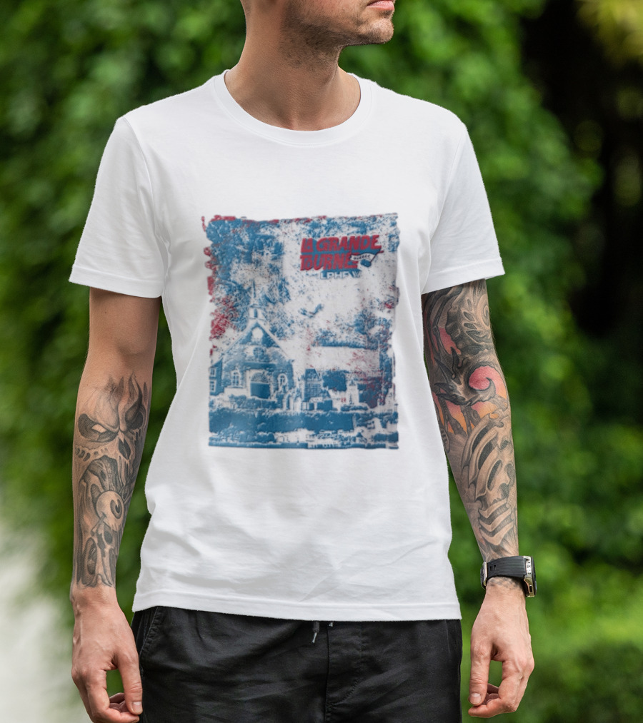 Lphf La Grande Tournee Quebec City Skyline Church Buildings T-Shirt