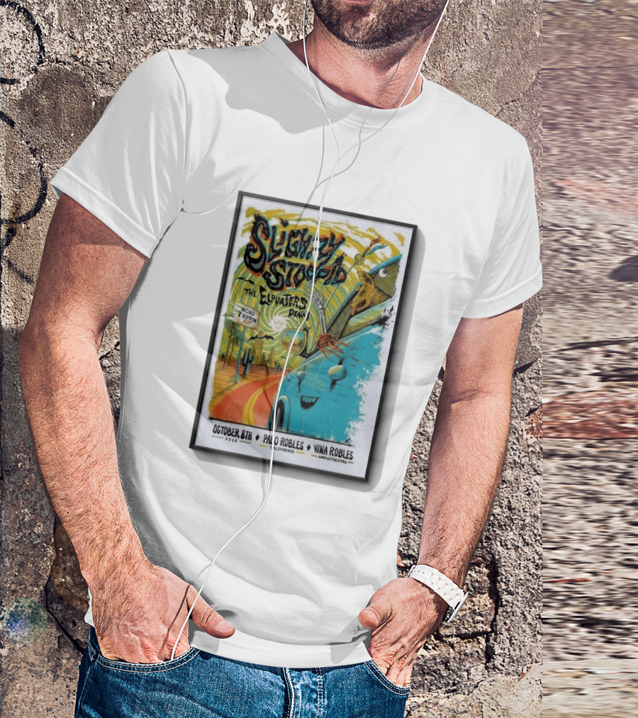 Slightly Stoopid And The Elovaters Concert Vina Robles Paso Robles CA Oct 8 2026 Road Trippin T-Shirt