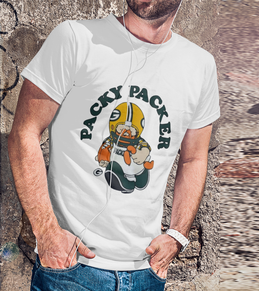 Packy Packer Green Bay Packers Football T-Shirt