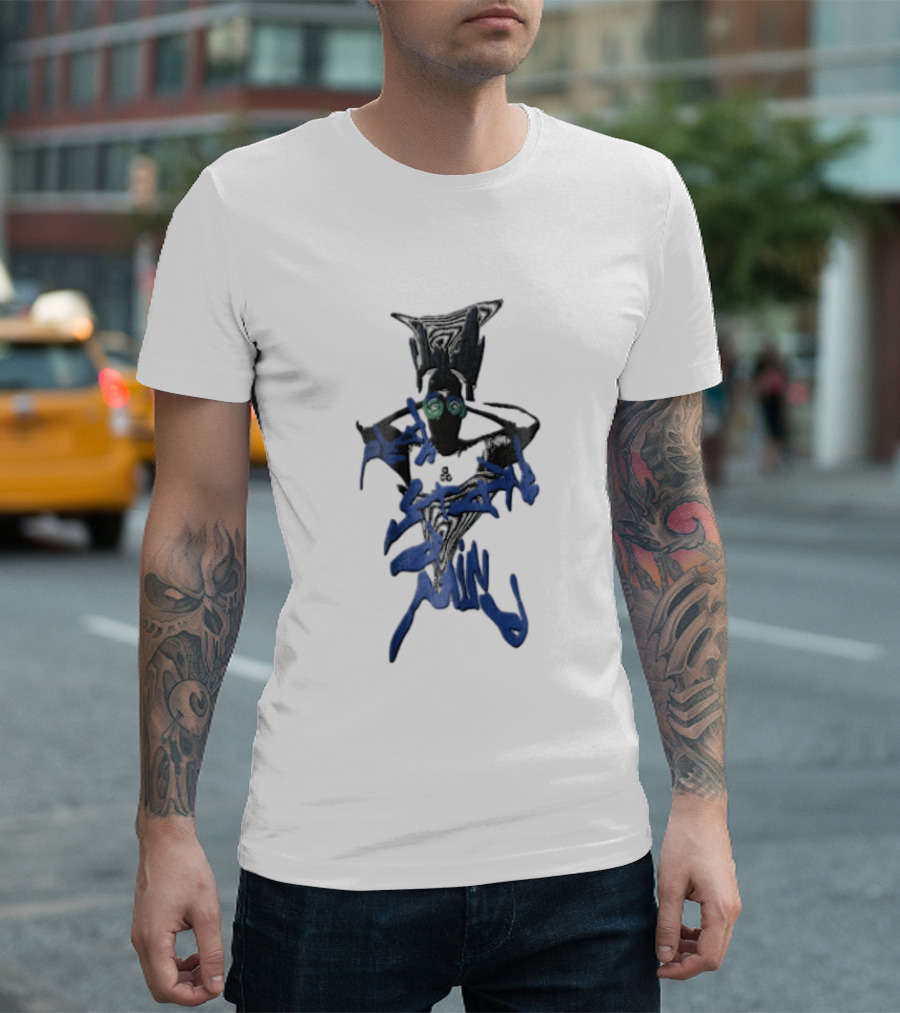 Peak State Of Mind Swirling Eyes Abstract Figure Hands On Head T-Shirt