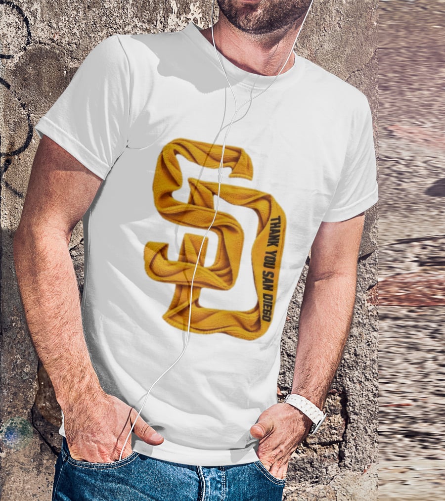 San Diego Padres Thank You San Diego SD Scarf T-Shirt