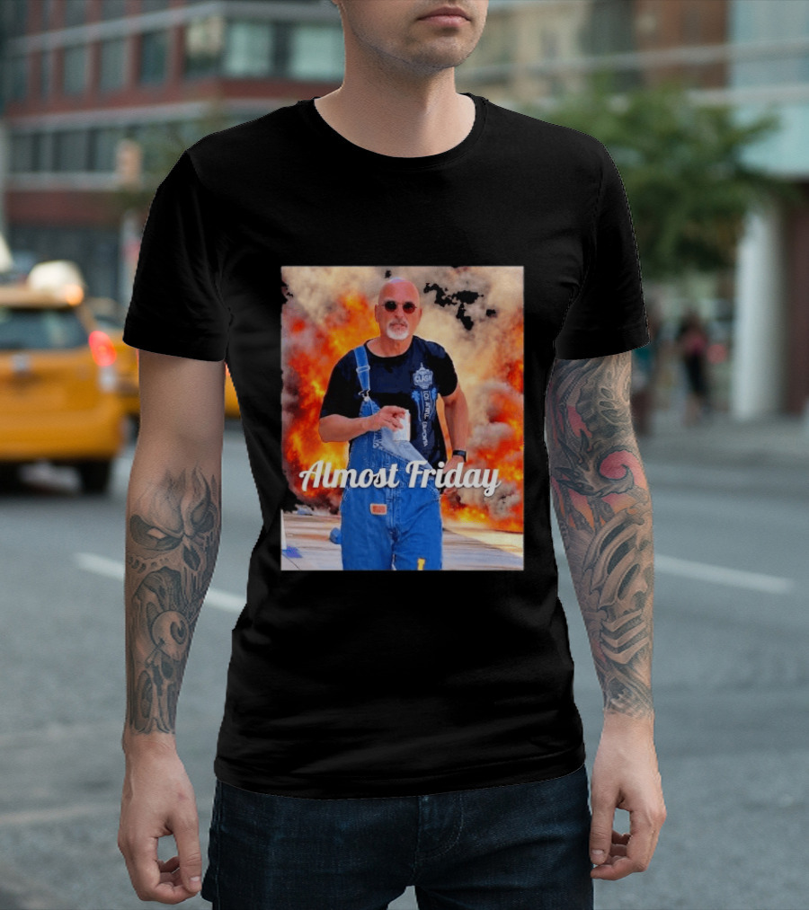 Almost Friday Howie Mandel Clash Explosion Scene T-Shirt