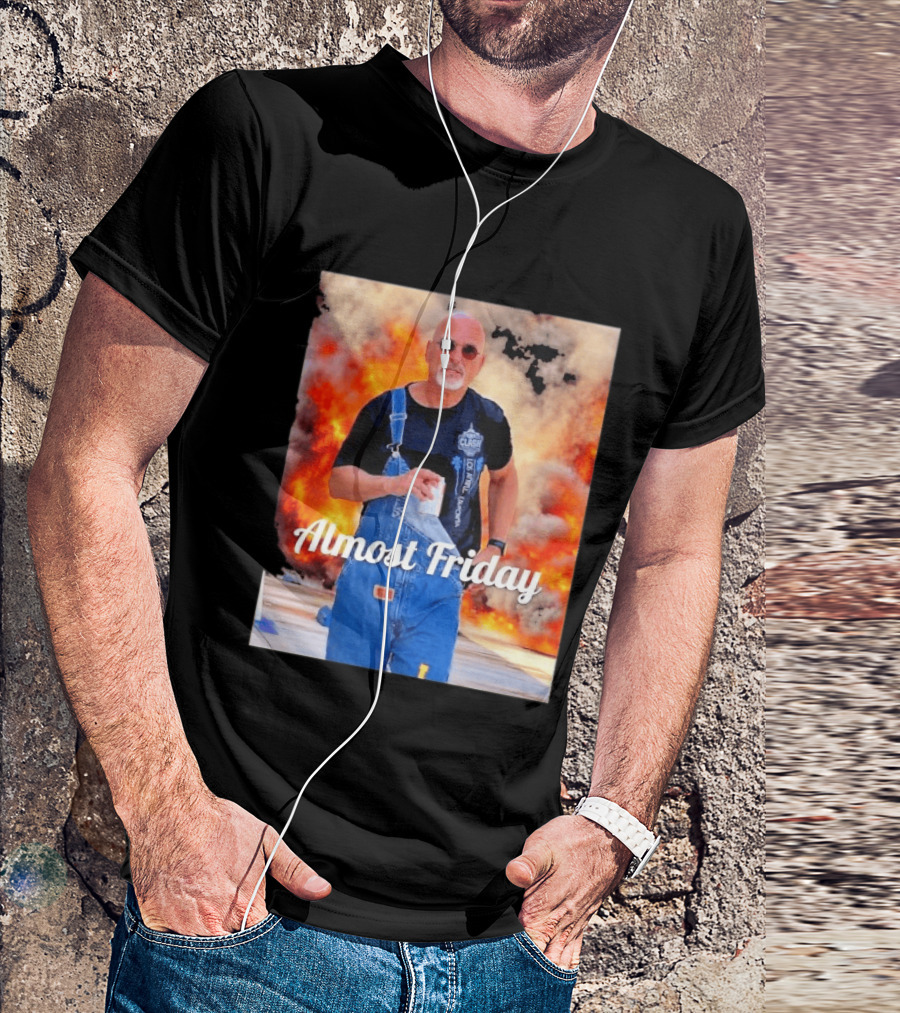 Almost Friday Howie Mandel Clash Explosion Scene T-Shirt