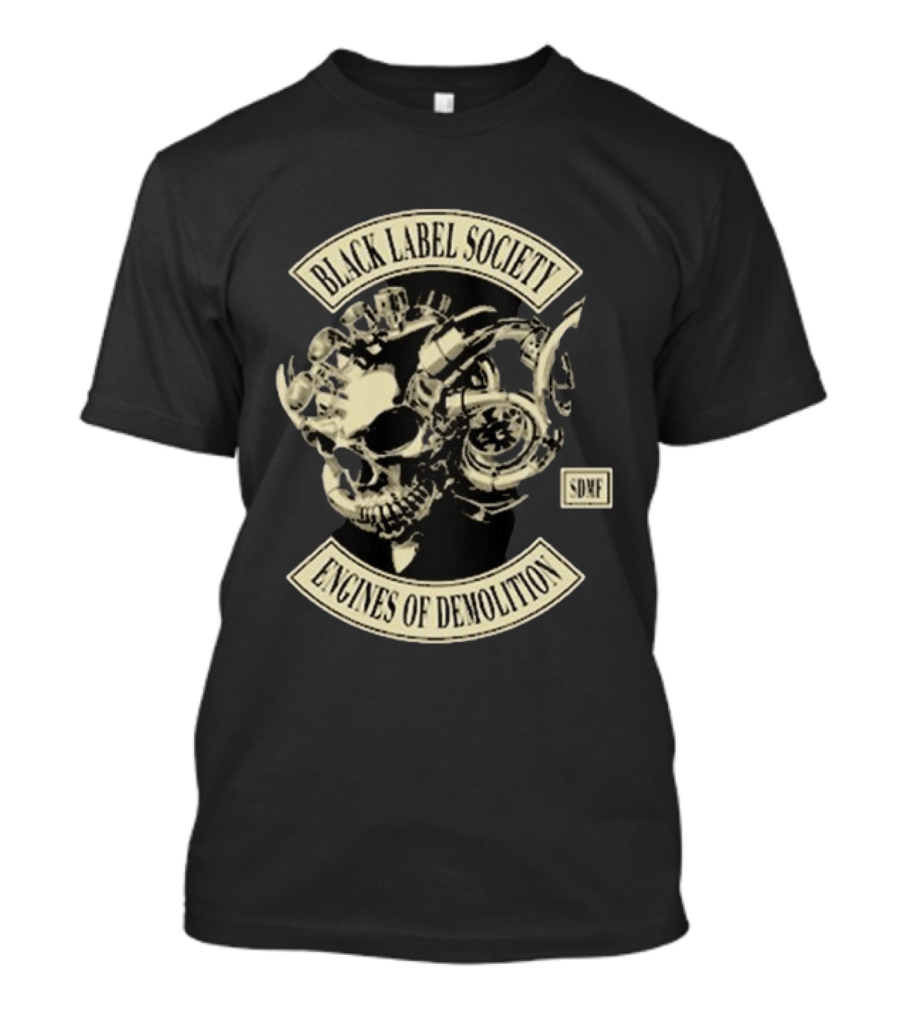 Black Label Society Engines Of Demolition Skull SDMF T-Shirt