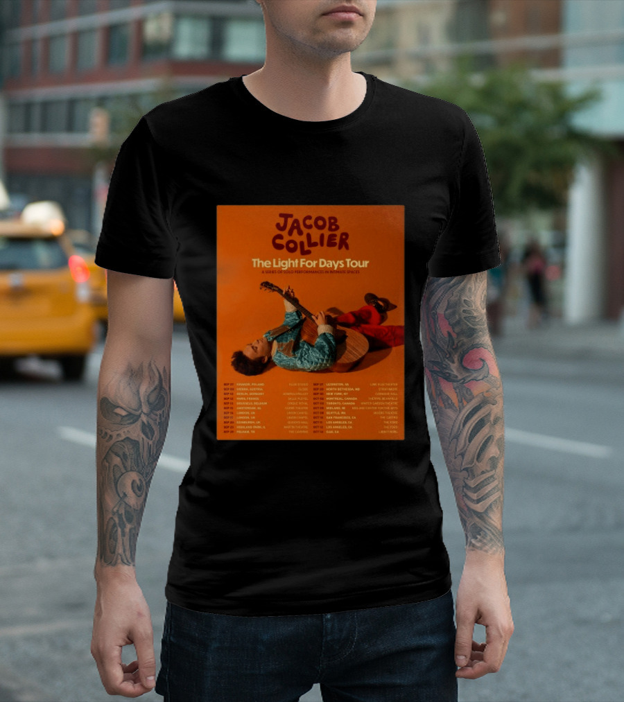 Jacob Collier The Light For Days Tour 2026 A Series Of Solo Performances In Intimate Spaces T-Shirt