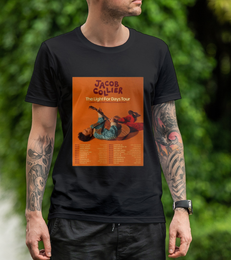 Jacob Collier The Light For Days Tour 2026 A Series Of Solo Performances In Intimate Spaces T-Shirt