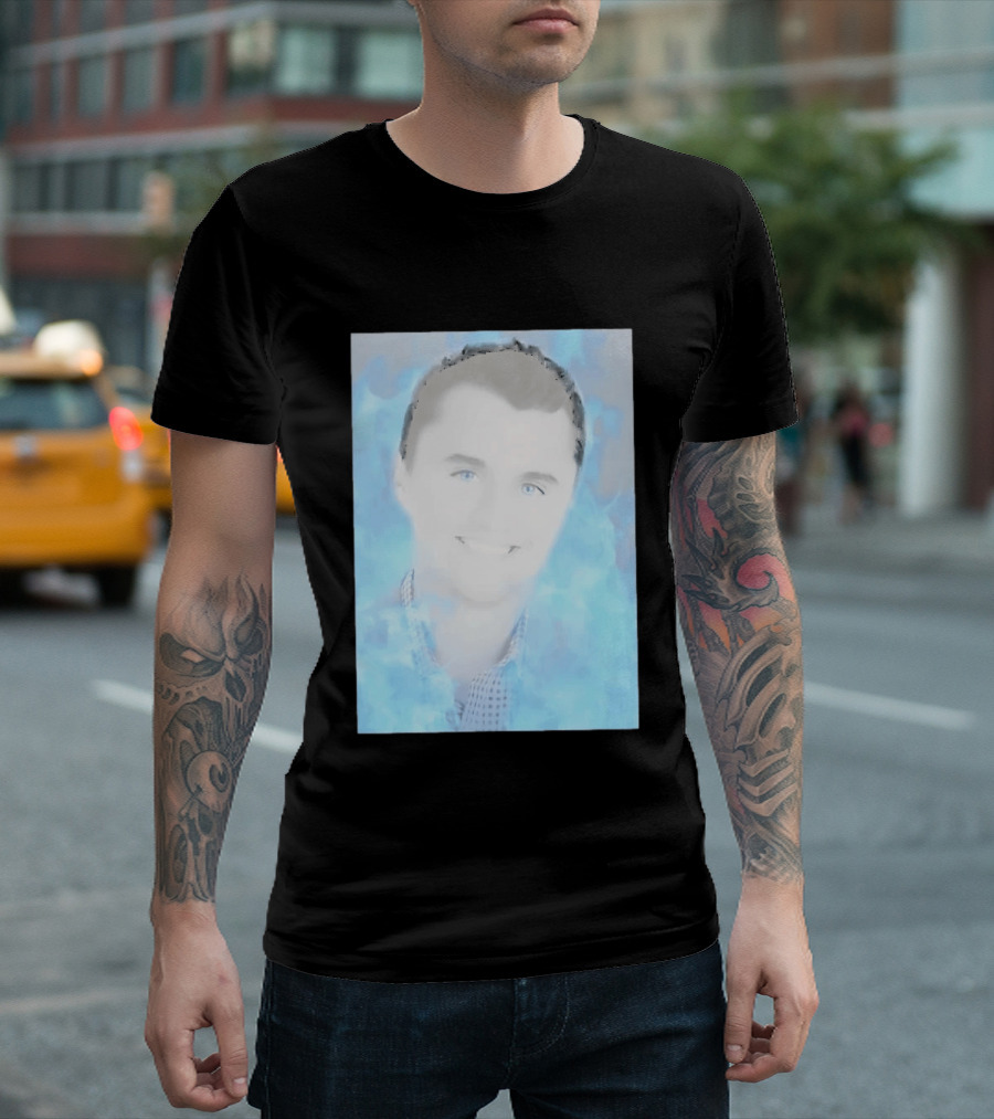 Charlie Kirk Turning Point USA Conservative Blue Aura T-Shirt