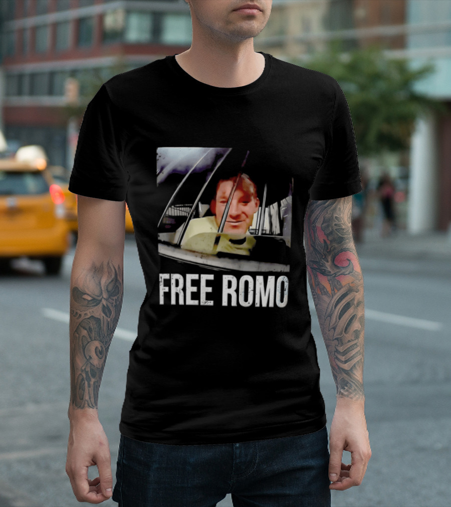 FREE ROMO Football Quarterback Prison Bars T-Shirt