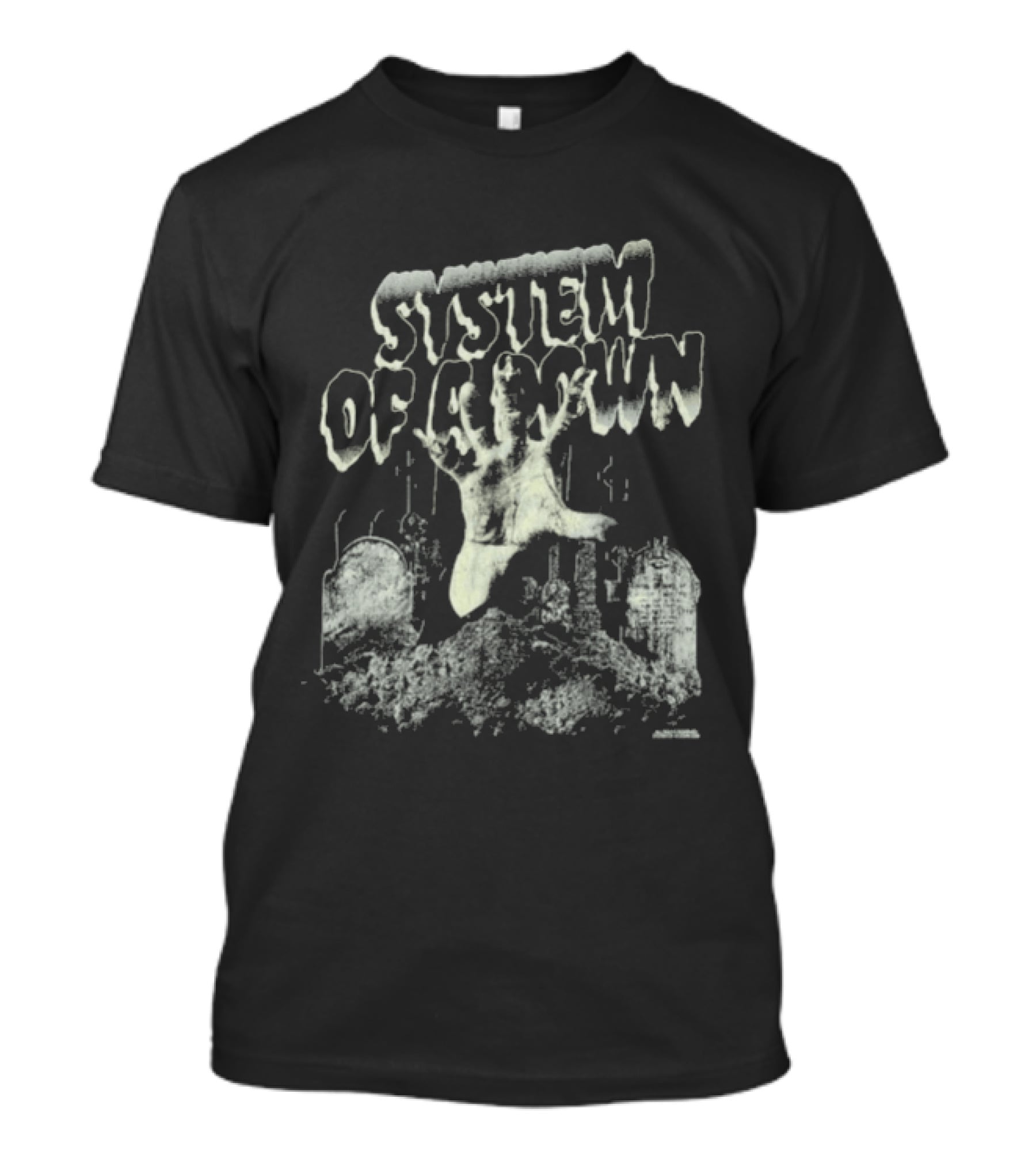 System Of A Down Zombie Hand Graveyard Tombstones T-Shirt
