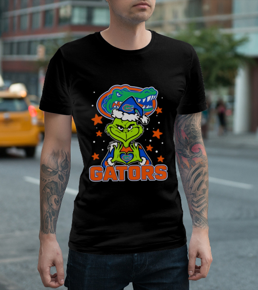 Florida Gators Grinch Christmas College Football Fan T-Shirt