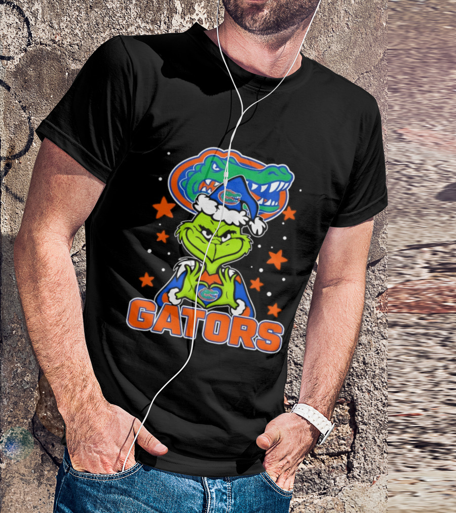 Florida Gators Grinch Christmas College Football Fan T-Shirt