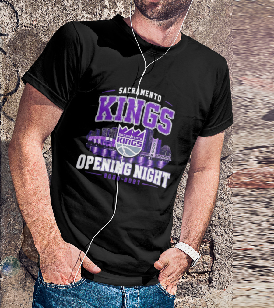 Sacramento Kings Opening Night 2026 2027 City Skyline T-Shirt