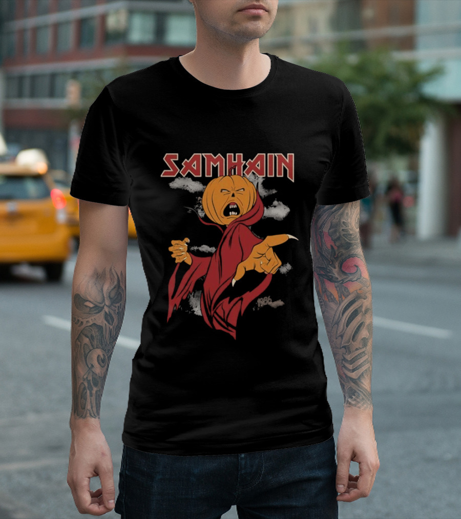 The Real Ghostbusters Samhain Halloween Pumpkin Spirit T-Shirt