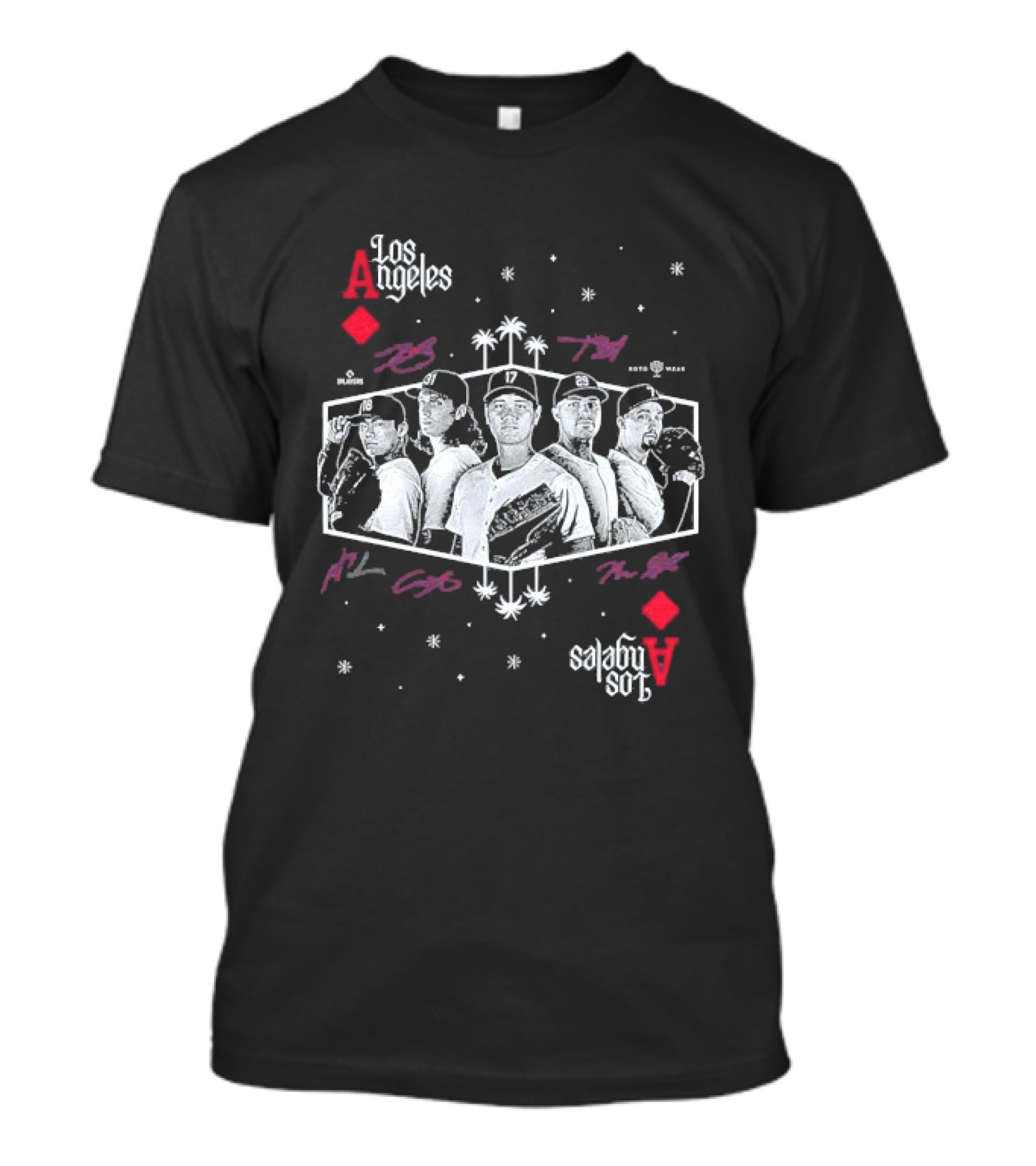 Shohei Ohtani Tarik Skubal Yoshinobu Yamamoto Tyler Glasnow Blake Snell Los Angeles Dodgers Aces T-Shirt