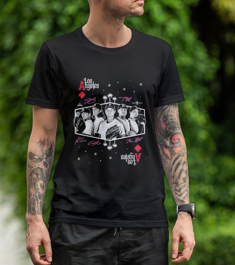 Shohei Ohtani Tarik Skubal Yoshinobu Yamamoto Tyler Glasnow Blake Snell Los Angeles Dodgers Aces T-Shirt