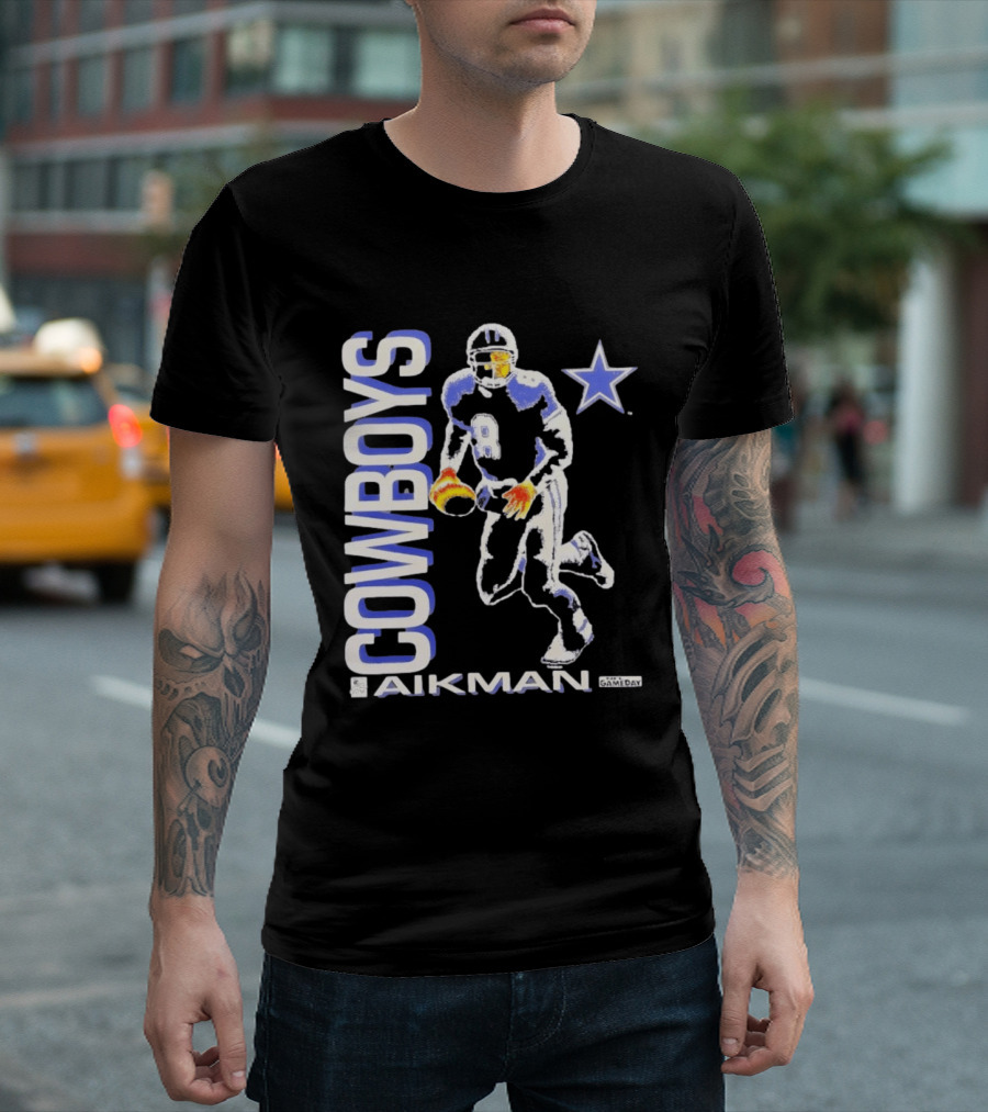 Cowboys Aikman 8 Dallas Star Gameday T-Shirt