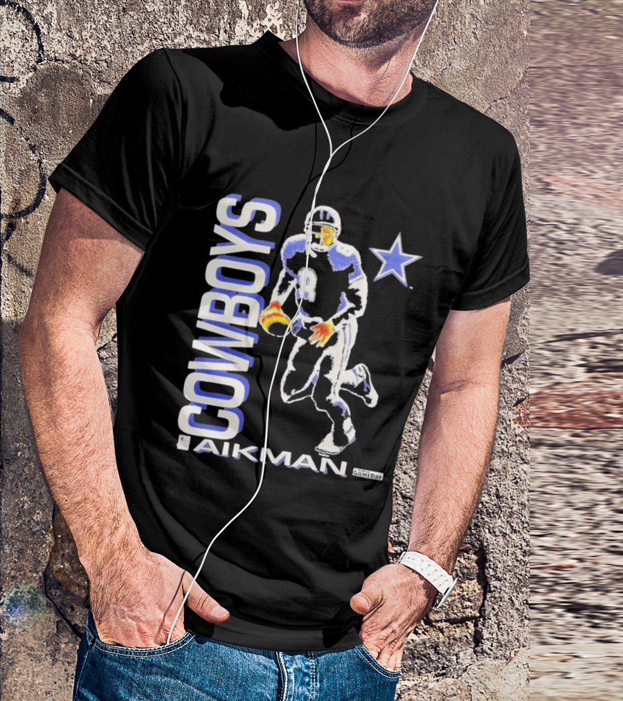 Cowboys Aikman 8 Dallas Star Gameday T-Shirt