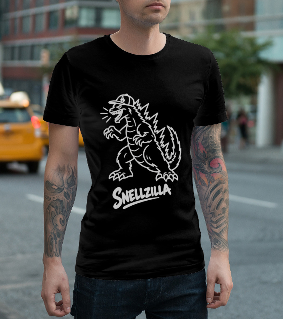Snellzilla Monster Baseball Tribute Blake Snell T-Shirt
