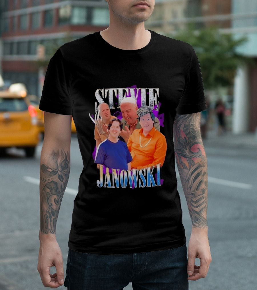 Stevie Janowski Comedy Collage Bootleg T-Shirt