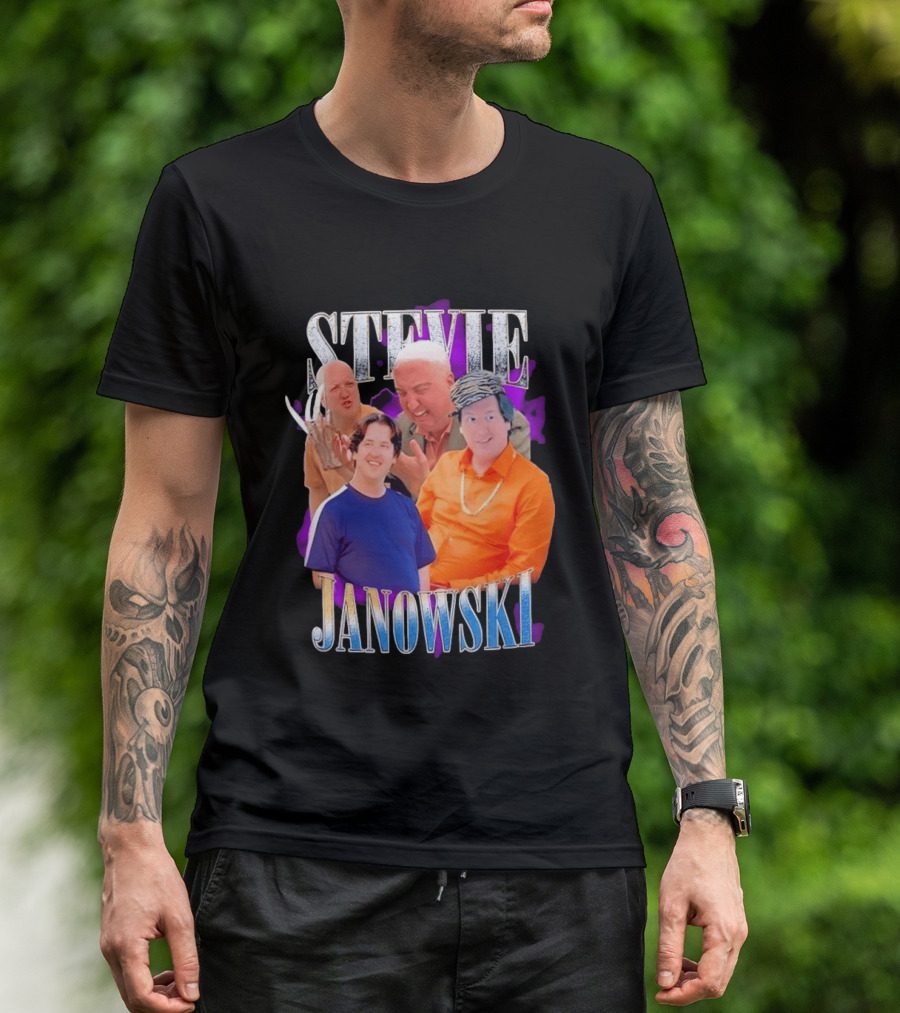 Stevie Janowski Comedy Collage Bootleg T-Shirt