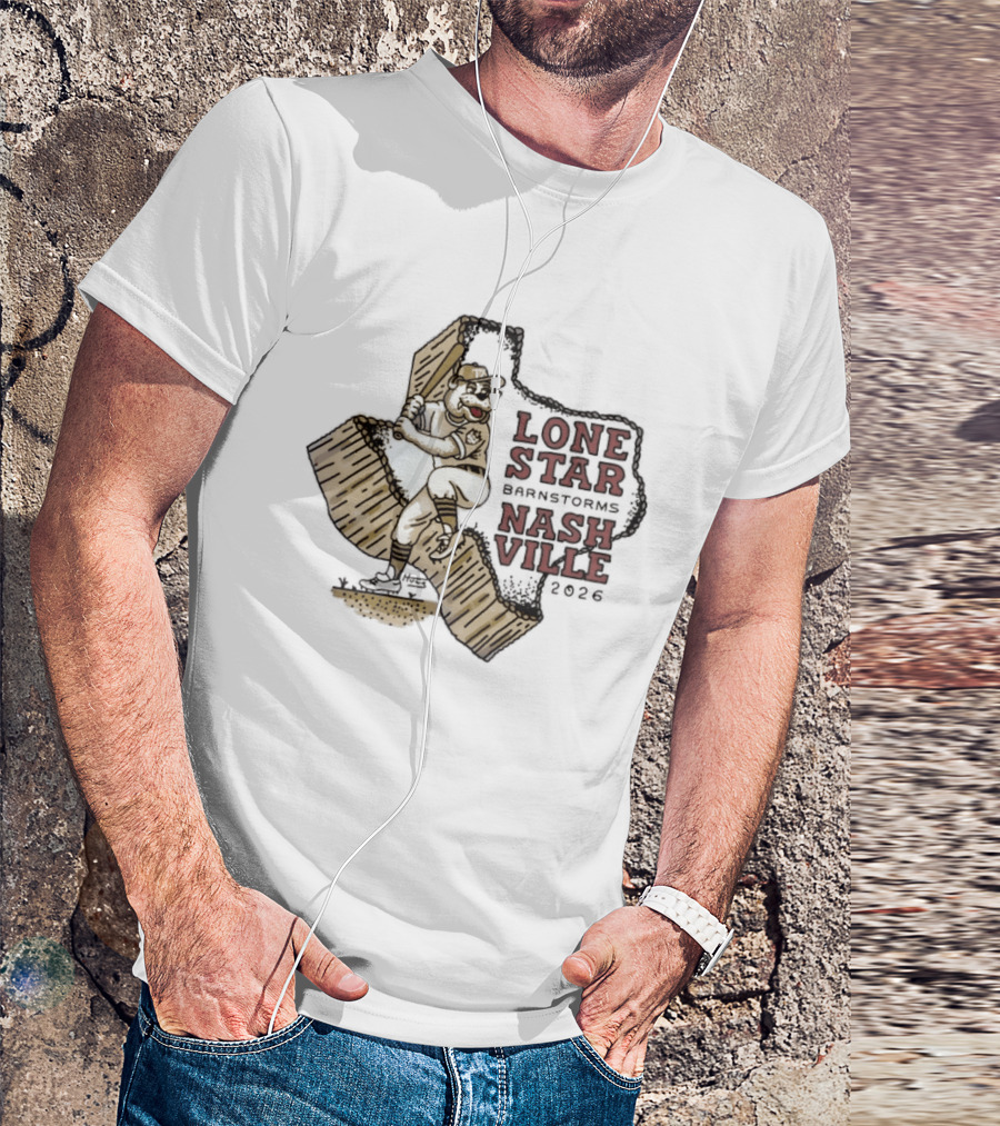 Lone Star Barnstorms Nashville 2026 Baseball Mascot Texas T-Shirt