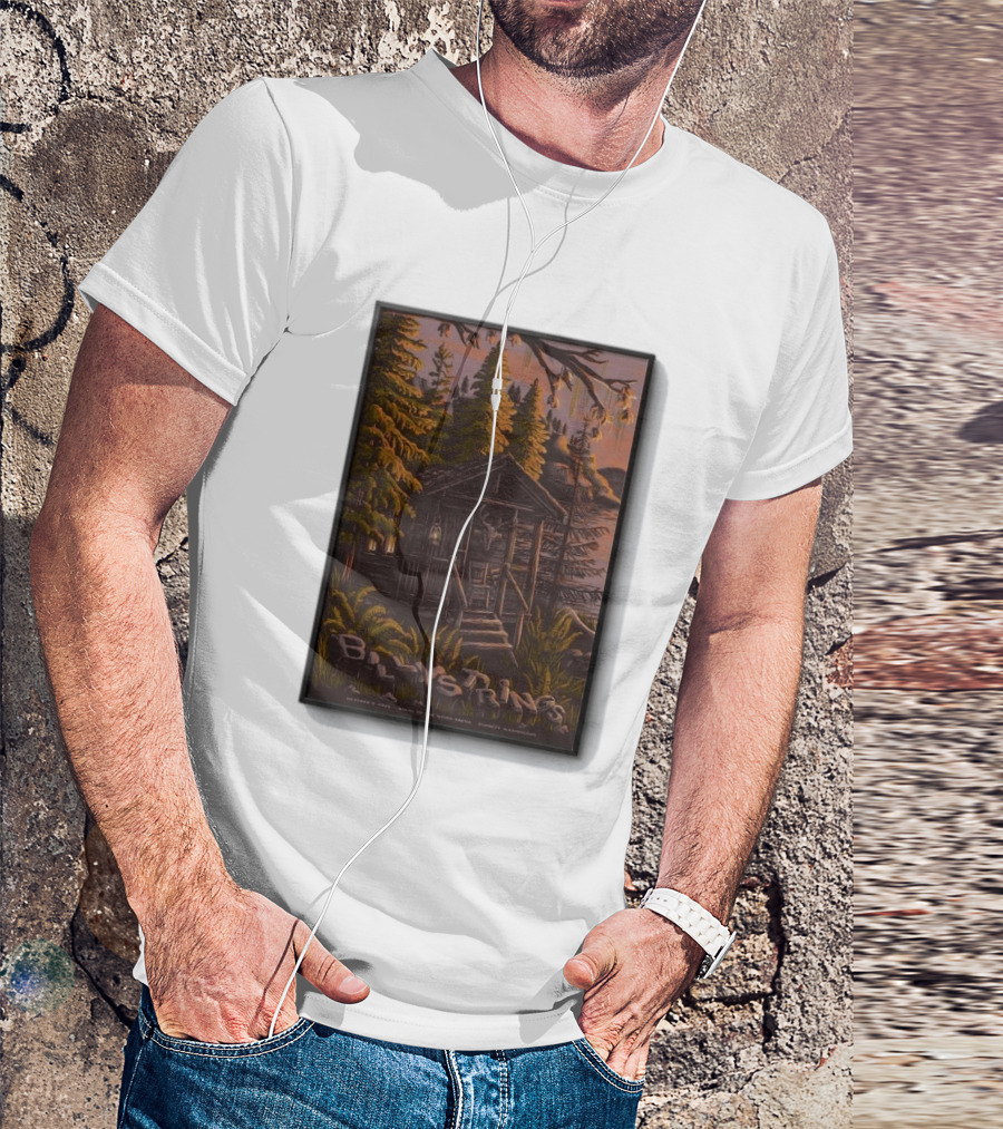 Billy Strings Concert Angel Of The Winds Arena Everett WA Oct 9 2026 Cabin Scene T-Shirt
