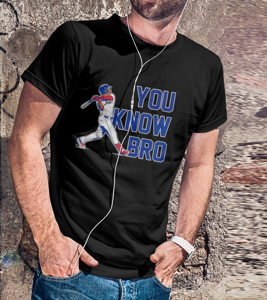 Cleveland Guardians Jose Ramirez You Know Bro Swing Baseball T-Shirt