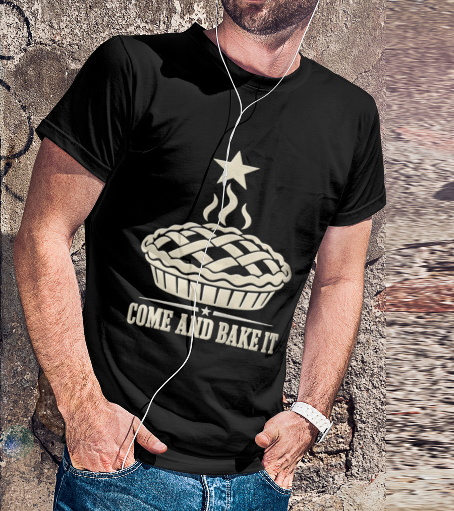 Come And Bake It Pie Star Icon Lattice T-Shirt