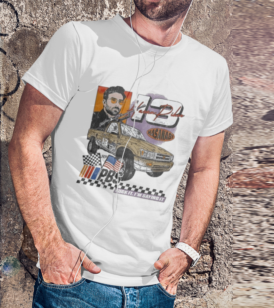 Hasan Piker Hasanabi 13 Racing Car Checkered Flag PRS USA Flag Comrade T-Shirt