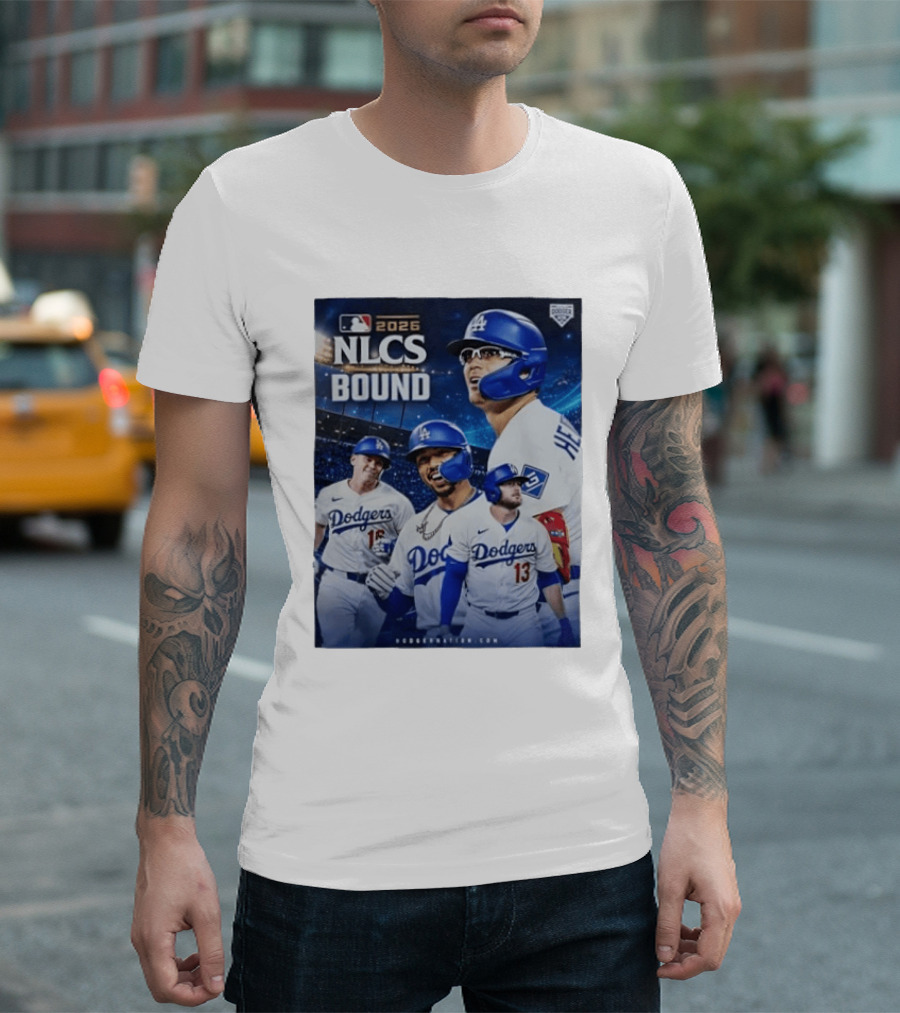 MLB 2026 NLCS Bound Los Angeles Dodgers Baseball Players T-Shirt