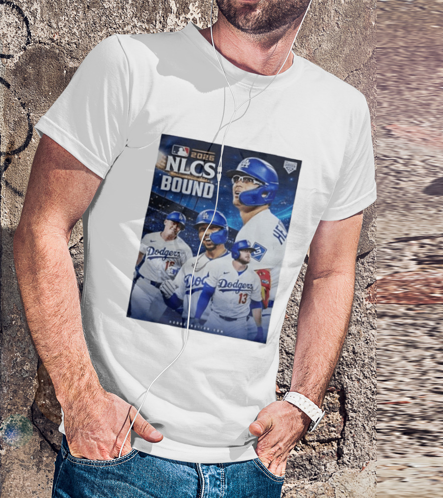 MLB 2026 NLCS Bound Los Angeles Dodgers Baseball Players T-Shirt