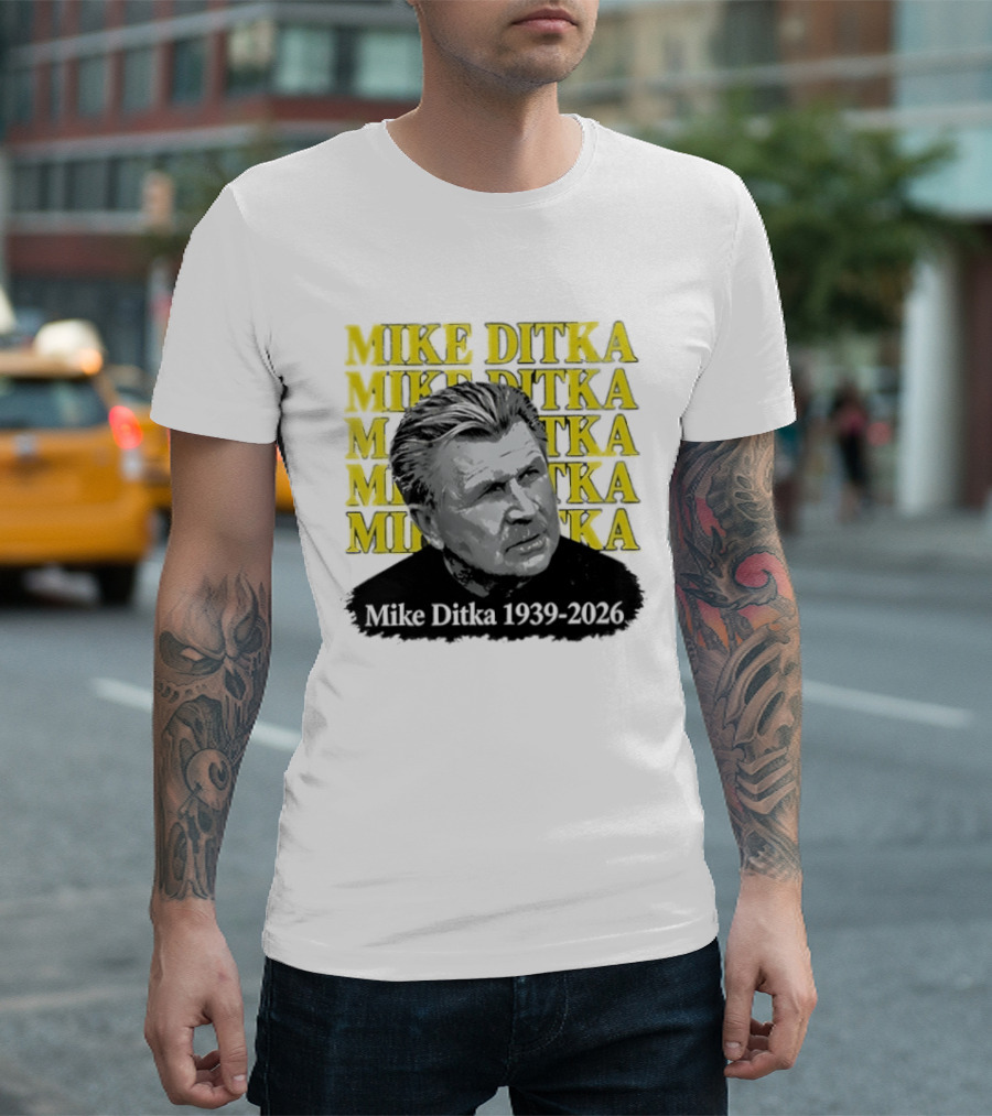 Mike Ditka Da Coach Chicago Bears 1939 2023 In Loving Memory T-Shirt