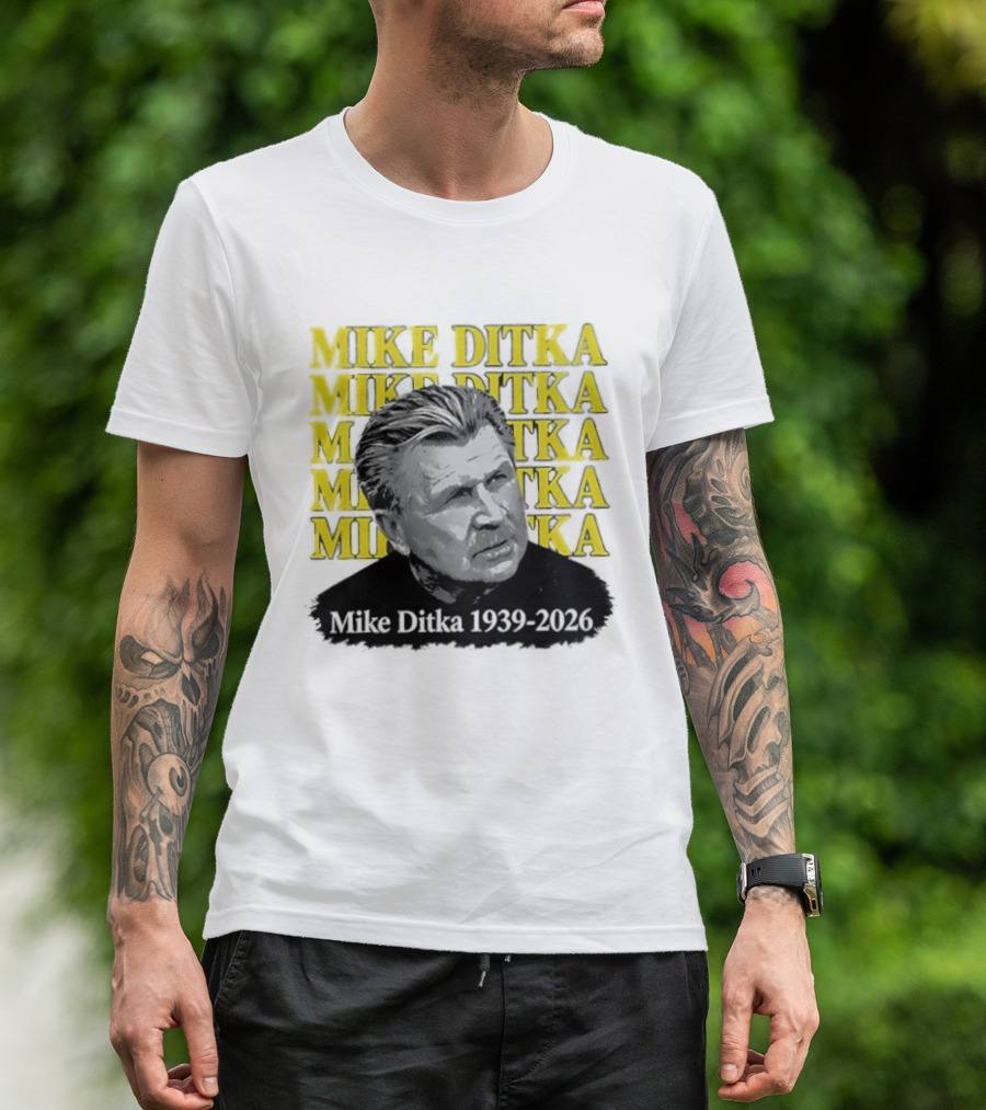 Mike Ditka Da Coach Chicago Bears 1939 2023 In Loving Memory T-Shirt
