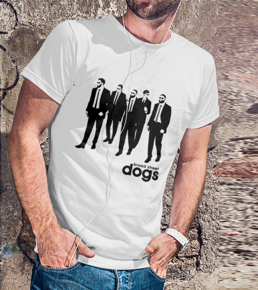 Philadelphia 76ers Broad Street Dogs Reservoir Dogs T-Shirt