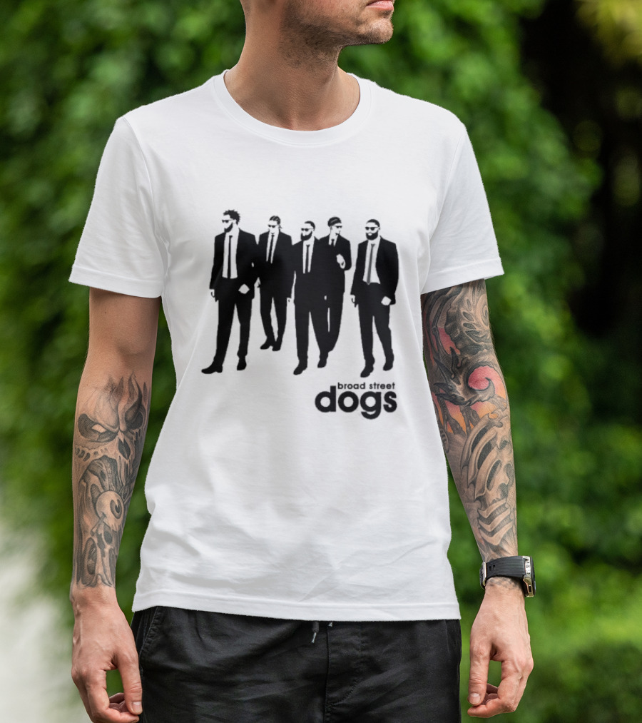Philadelphia 76ers Broad Street Dogs Reservoir Dogs T-Shirt