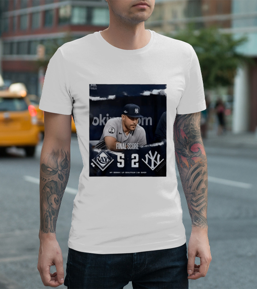 Final Score Tampa Bay Rays 5 New York Yankees 2 ALDS T-Shirt