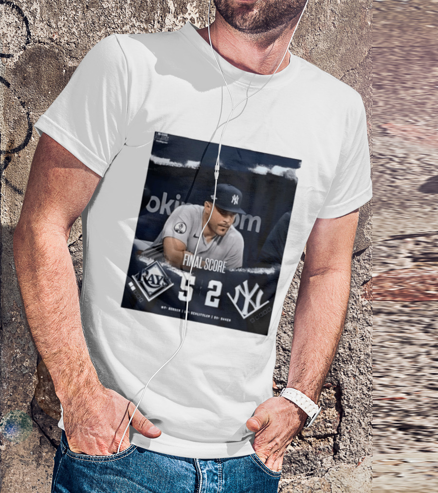 Final Score Tampa Bay Rays 5 New York Yankees 2 ALDS T-Shirt