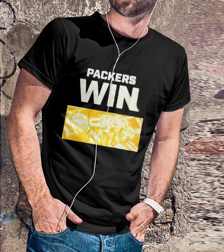 Packers Win Football Helmets Celebration T-Shirt