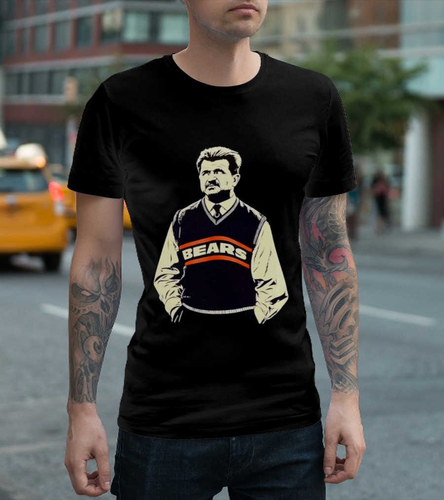 Legends DA Coach Chicago Bears Mike Ditka Bears Vest T-Shirt
