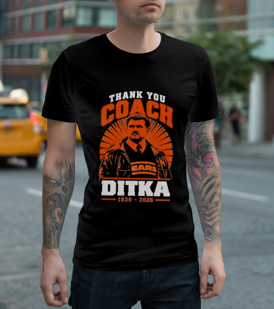 Thank You Coach Mike Ditka 1939 2026 Bears T-Shirt