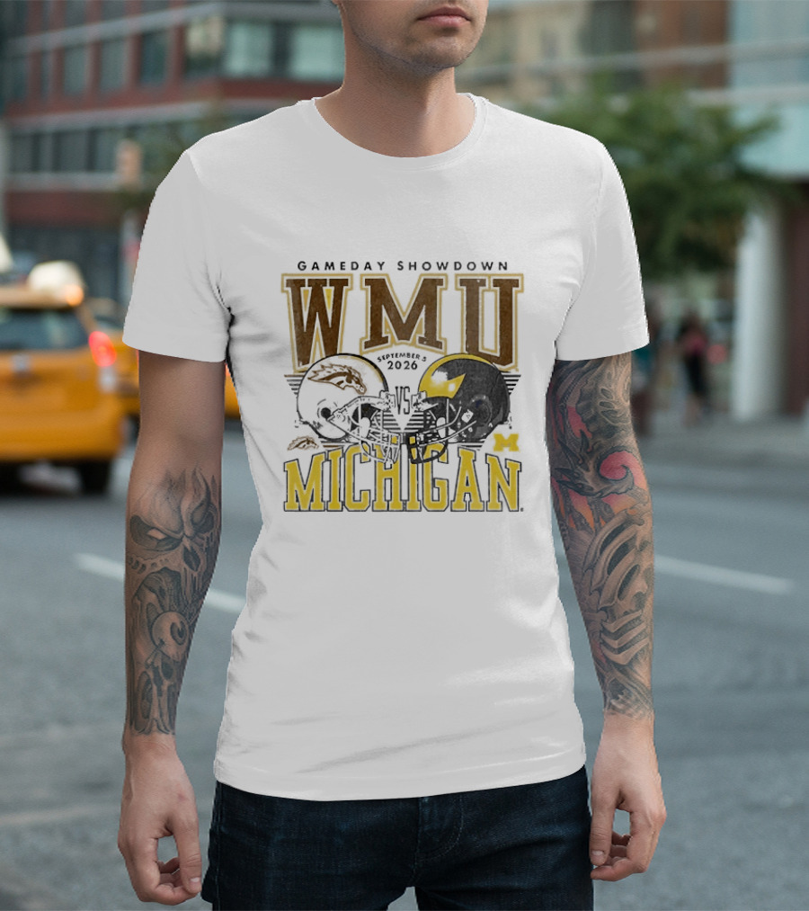 Gameday Showdown WMU Vs Michigan September 5 2026 T-Shirt