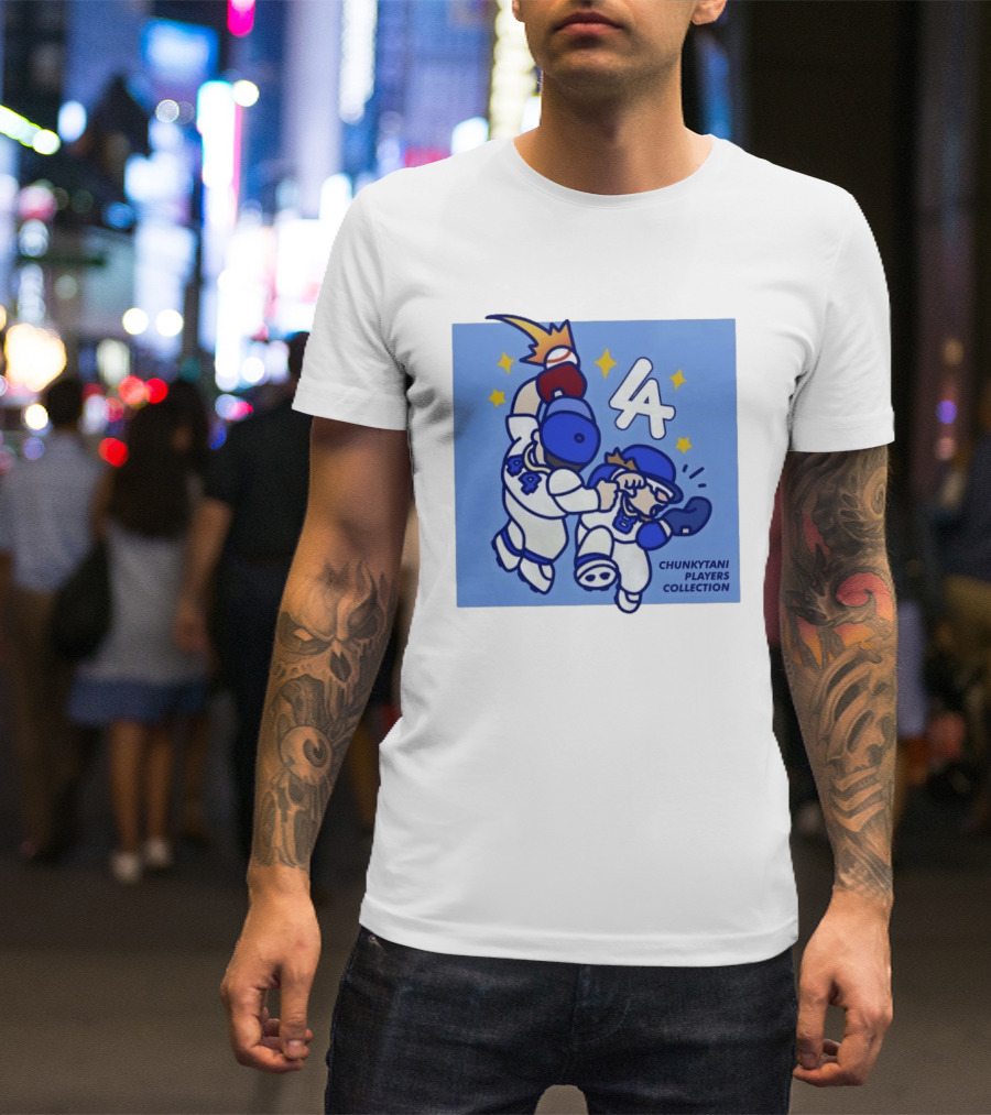 Chunkytani Players Collection LA 44 Baseball Los Angeles T-Shirt