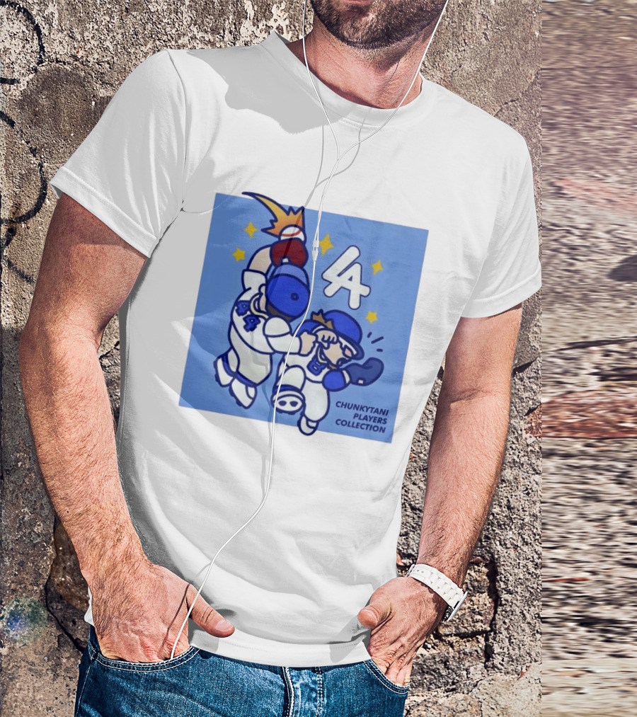 Chunkytani Players Collection LA 44 Baseball Los Angeles T-Shirt