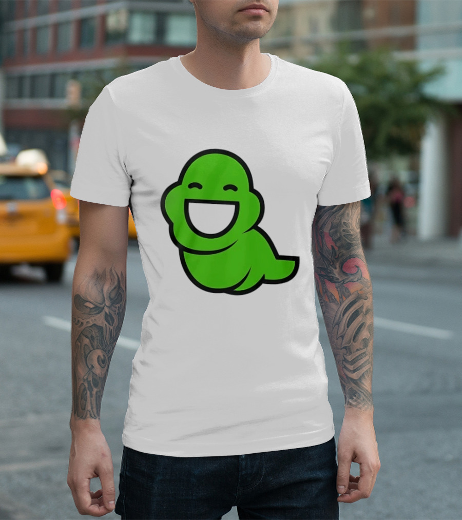 Homestuck John Egbert Slime Ghost Green Smiling T-Shirt
