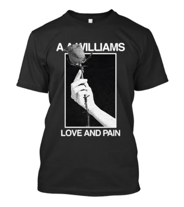 Aawilliams Love And Pain Rose Hand T-Shirt